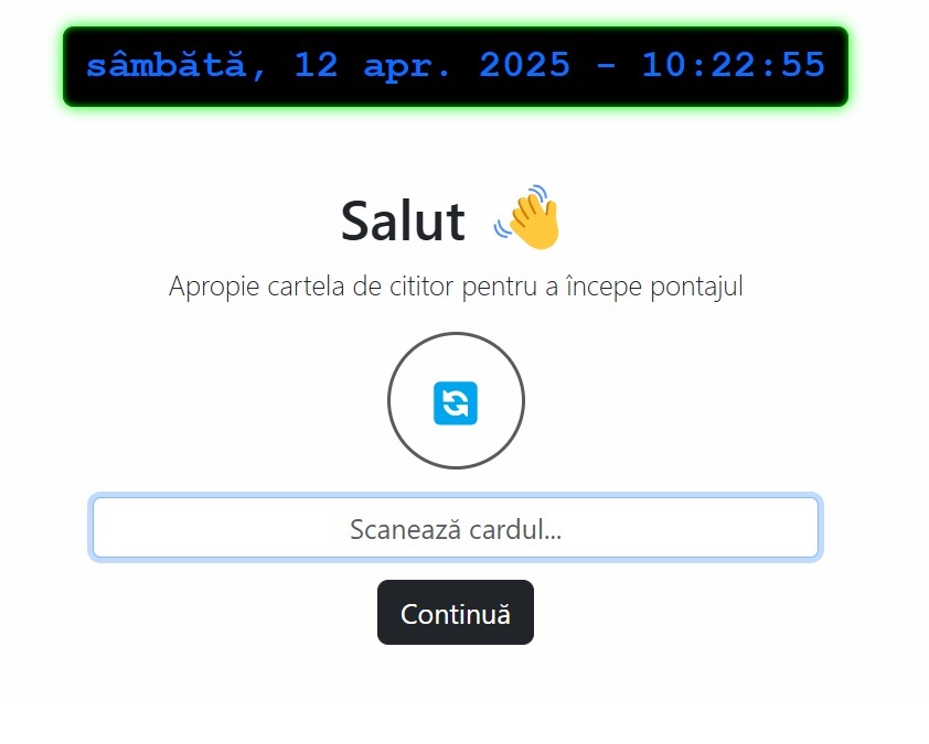 Screenshot Pontaj